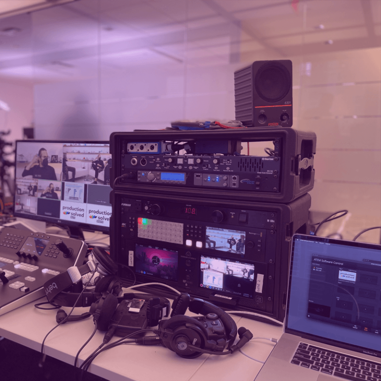 equipment used for an event production