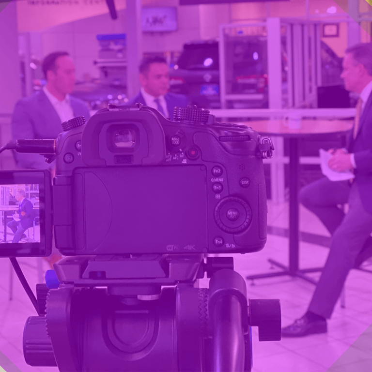 camera focused on Event speaker and panelist