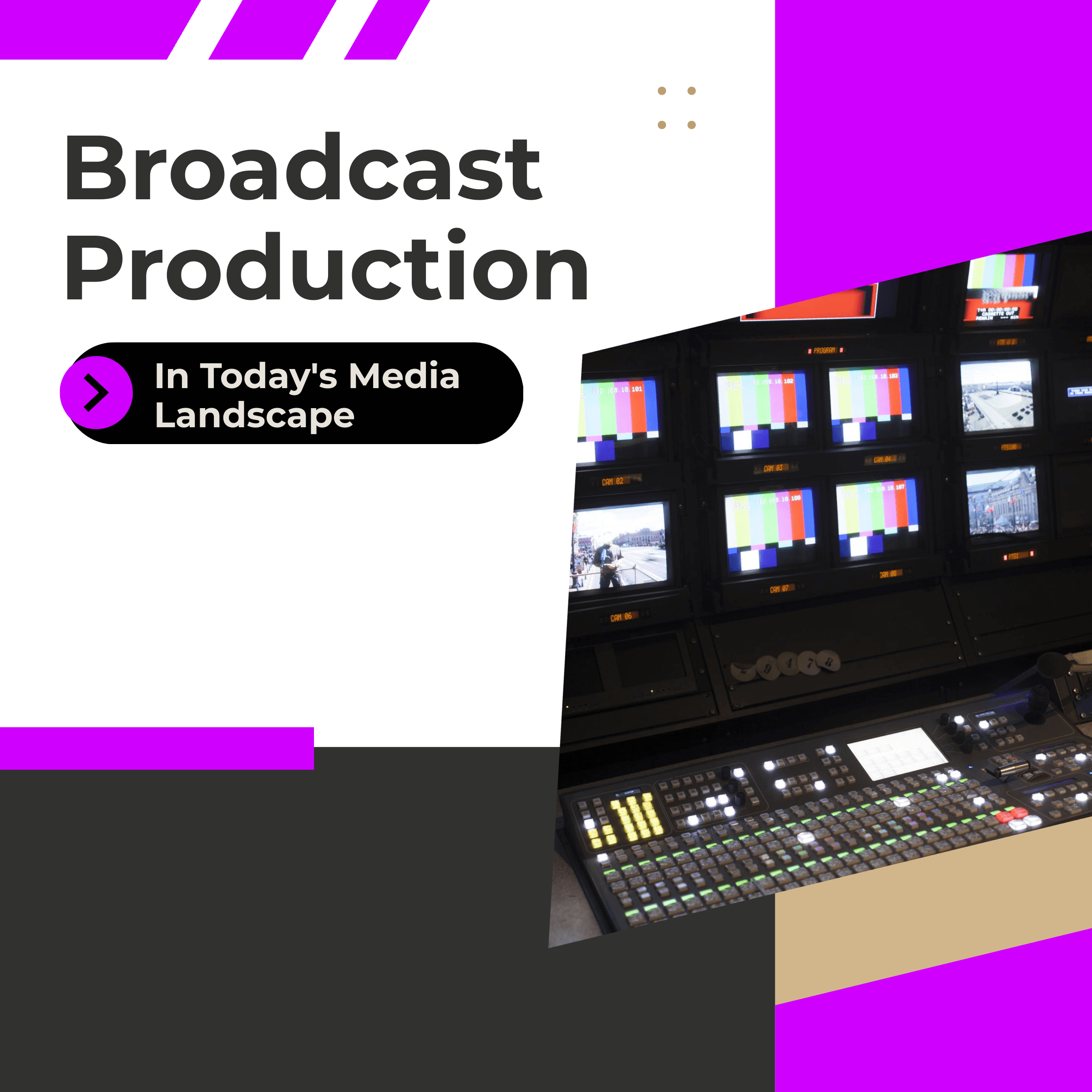 importance of broadcast production title card with the backstage