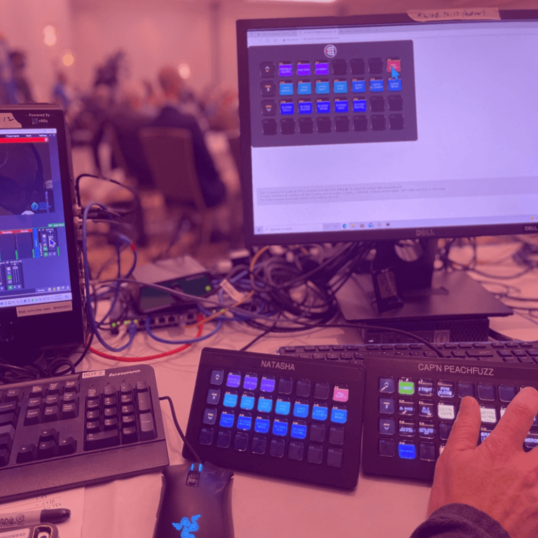 Title card for the Production Solved article "Navigating the Future of Hybrid Event Production: A Revolution in Connectivity"