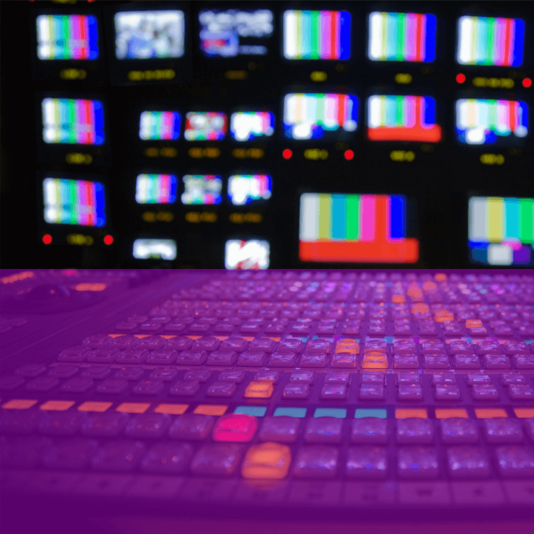video mixing panel with screen